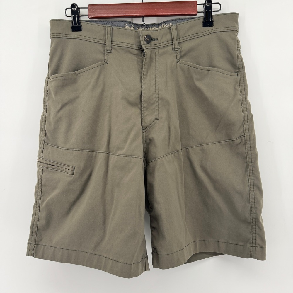 Wrangler Outdoor Series Shorts Mens 32 Olive Green Utility Hiking Cargo Trail